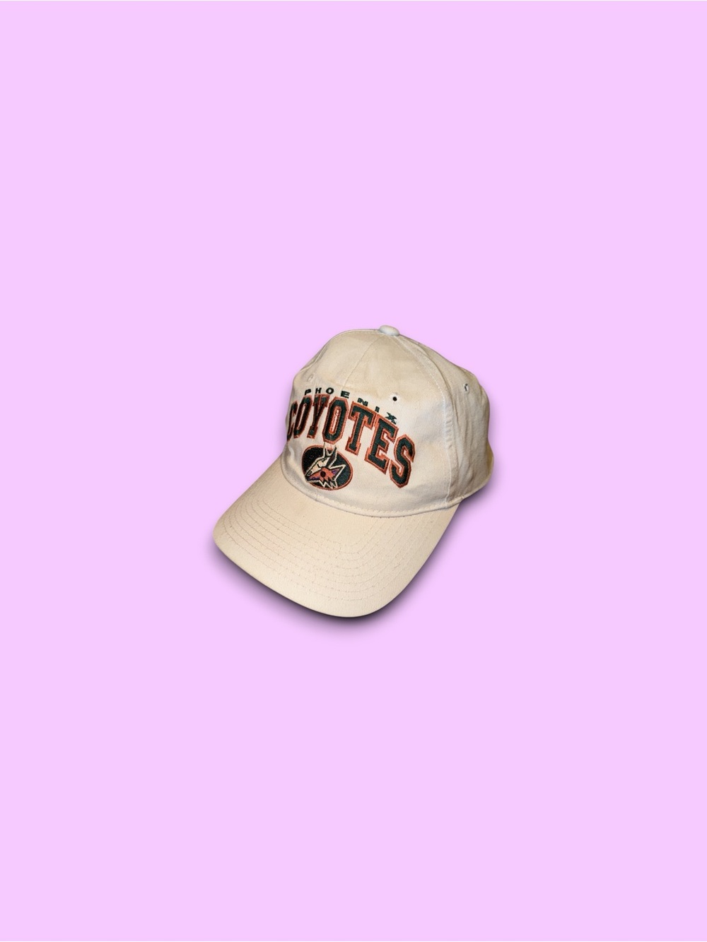 Vintage Phoenix Coyotes NHL SnapBack hat cap white mens OSFA